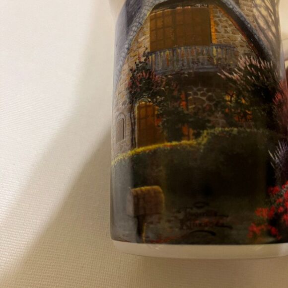 Thomas Kinkade Painter Of Light Lilac Cottage Illuminating Porcelain Mug - Picture 6 of 7